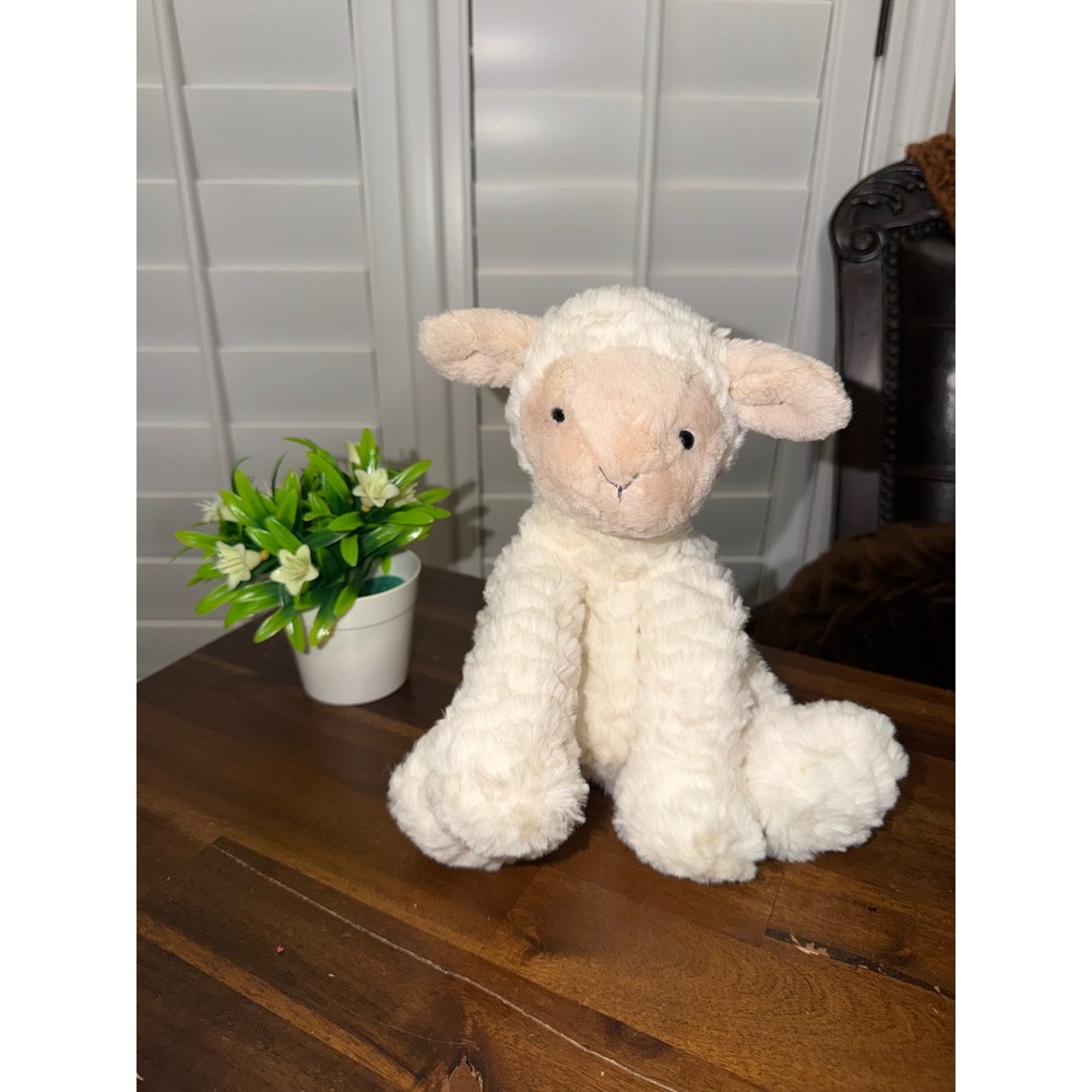 Jellycat‎ Fuddlewuddle Lamb Cream White Stuffed Animal Plush Toy 9 inch Medium